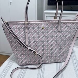 Tory Burch Bags | Tory Burch Geo
Logo Top Zip Tote | Color: Pink